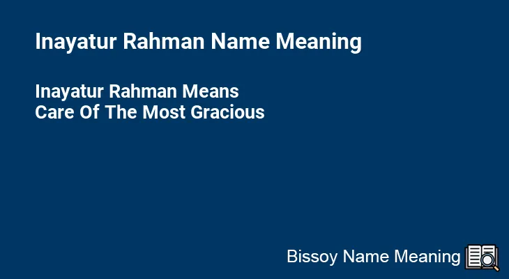 Inayatur Rahman Name Meaning